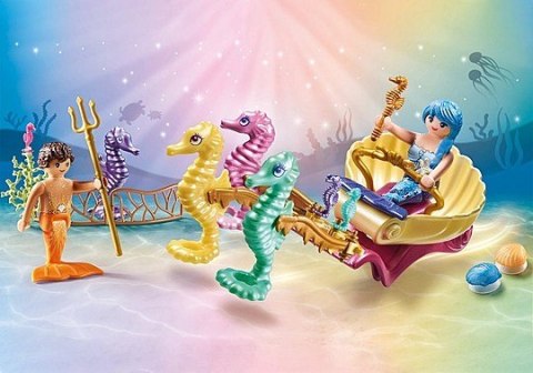 Zestaw figurek Princess Magic 71500 Podwodni mieszkańcy z powozem koników morskich Playmobil