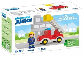 Zestaw z figurką Junior 71683 Wóz strażacki z drabiną Playmobil