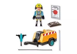 Zestaw z figurkami Action Heroes 71752 Pracownik budowlany z młotem pneumatycznym Playmobil