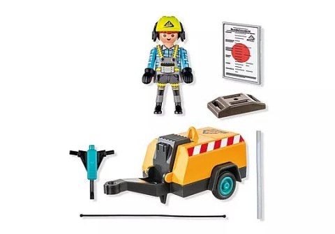 Zestaw z figurkami Action Heroes 71752 Pracownik budowlany z młotem pneumatycznym Playmobil