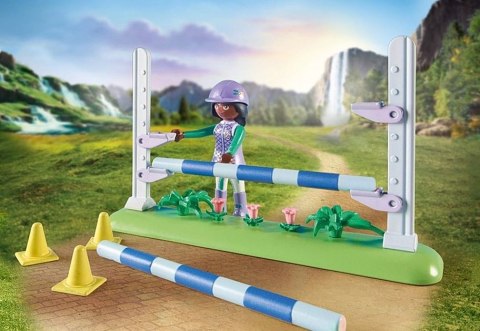 Zestaw z figurkami Horses 71355 Zoe i Blaze z przeszkodami Playmobil