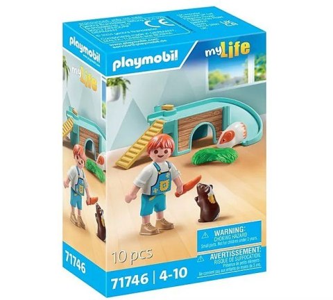 Zestaw z figurkami My Life 71746 Chłopiec ze świnką morską Playmobil