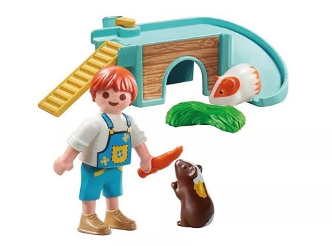 Zestaw z figurkami My Life 71746 Chłopiec ze świnką morską Playmobil