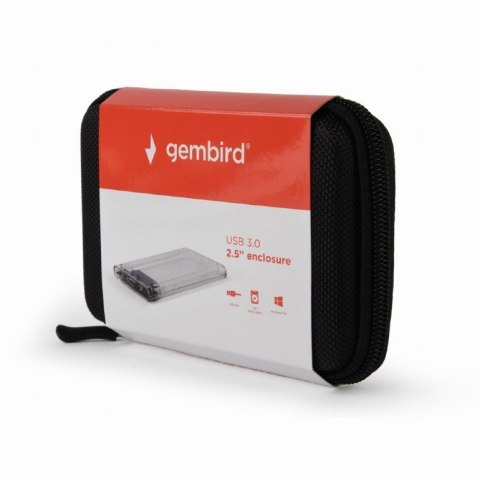 Obudowa zewnętrzna 2.5 USB 3.0 przezroczysta Gembird