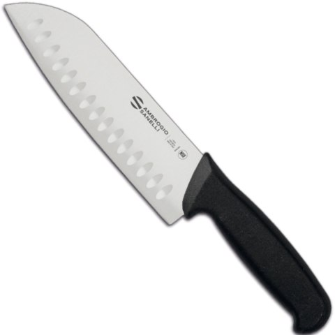 Nóż Santoku ze szlifem kulowym do siekania SUPRA dł. 180/320 mm Ambrogio Sanelli