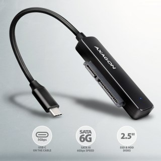 ADSA-FP2C Adapter USB-C 5Gbps SATA 6G 2.5" HDD/SSD FASTPort2 AXAGON