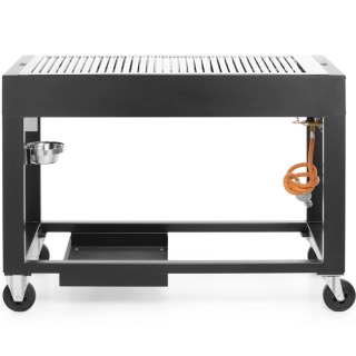 Mobilny grill gazowy Inferno ruszt 110 x 50cm 10kW - Hendi 700044 Hendi