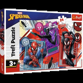 Puzzle - 24 Maxi - Pajęcze zmysły - Disney Marvel Spiderman - Trefl 14366 Trefl Puzzle