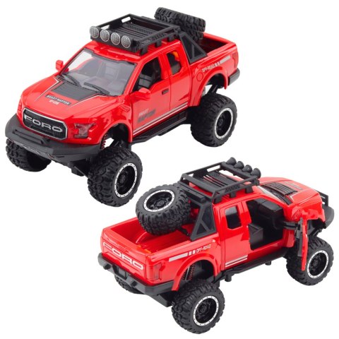 Samochód Terenowy Raptor Otwierane Drzwi Napęd Światła Dźwięki Mix LEAN Toys