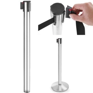 Słupek odgradzający z wyciąganą zwijaną taśmą dł. 2.7m bez podstawy wys. 93cm - Hendi 810422 Hendi