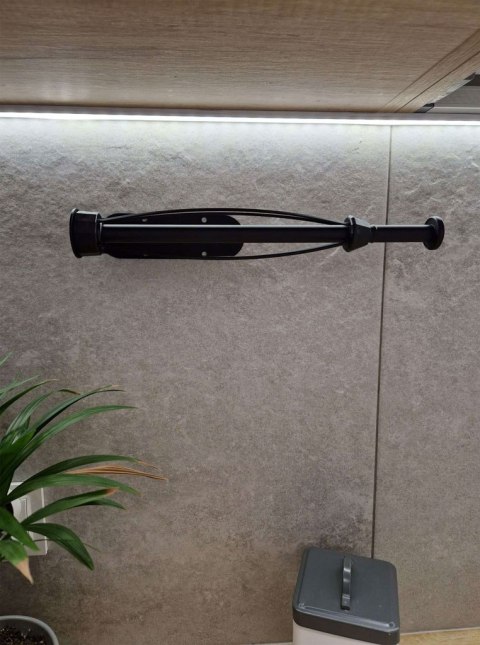 Wieszak uchwyt na ręcznik papierowy kuchenny obrotowy loft czarny Kik Sp. z o. o. Sp. k.