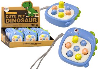Gra Zręcznościowa Whack A Mole Literki Dinozaur Zielona LEAN TOYS
