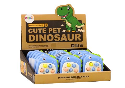 Gra Zręcznościowa Whack A Mole Literki Dinozaur Zielona LEAN TOYS