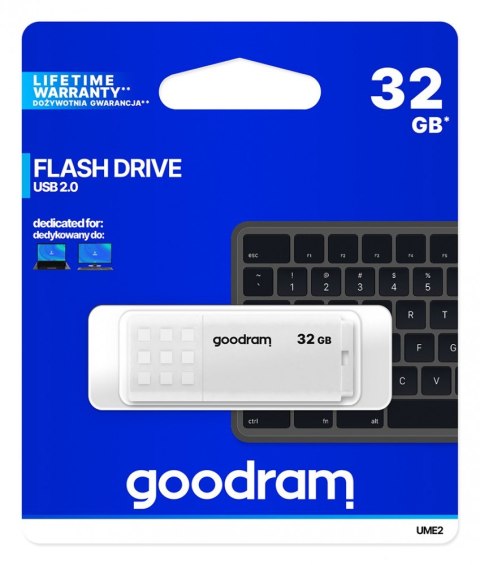 Pendrive UME2 32GB USB 2.0 Biały GOODRAM