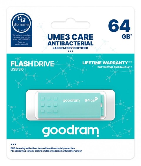 Pendrive UME3 Care 64GB USB 3.0 GOODRAM