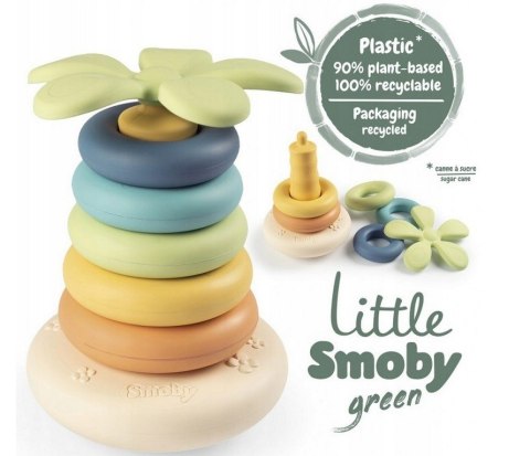 Piramida z krążków Little Green Smoby