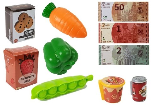 Zestaw Sklepowy Kasa z Mikrofonem Dźwiękiem Terminalem LEAN Toys