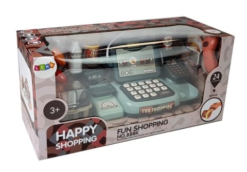 Zestaw Sklepowy Kasa z Mikrofonem Dźwiękiem Terminalem LEAN Toys