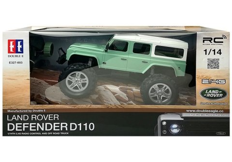 Auto Zdalnie Sterowane Land Rover Defender D110 R/C Zielony 7.5 km/h 1:14 2.4G Double E