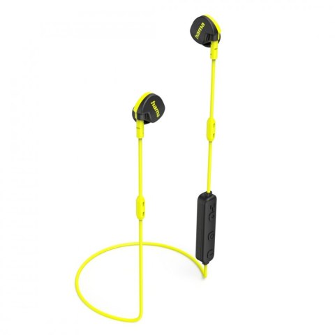 Słuchawki Freedom Athletics II dokanałowe z mikfrofonem żółte Hama