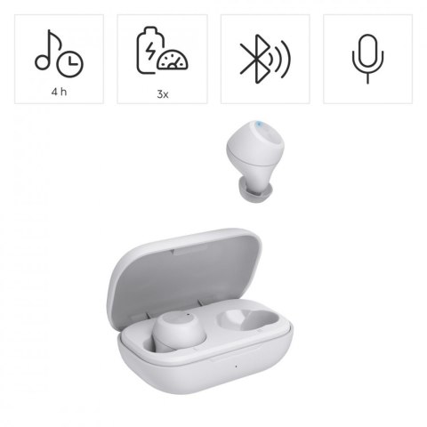 Słuchawki dokanałowe spirit chop II białe Hama