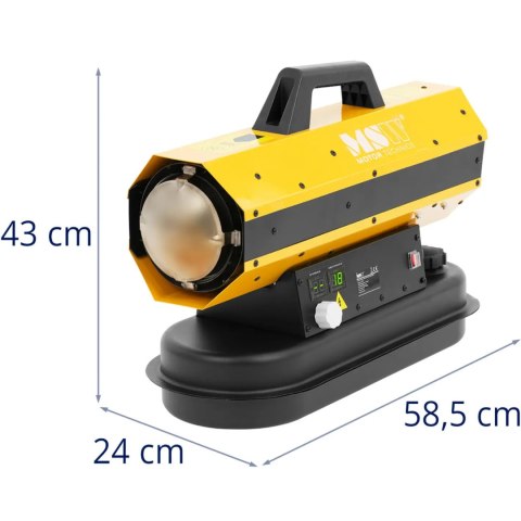 Nagrzewnica dmuchawa olejowa do ogrzewania warsztatu hali 12 l 20 kW MSW