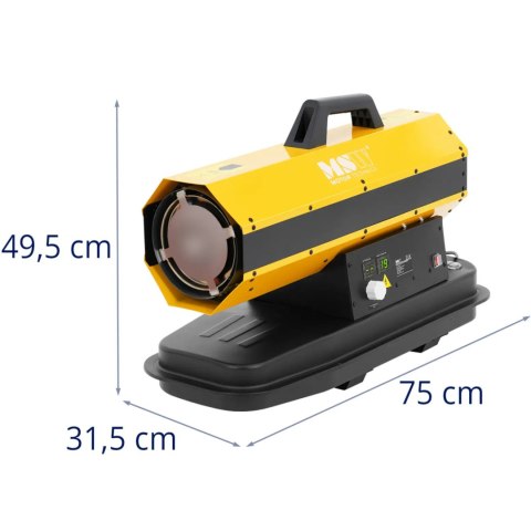 Nagrzewnica dmuchawa olejowa do ogrzewania warsztatu hali budynków 20 kW MSW