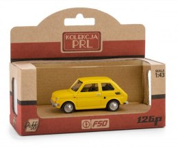 Pojazd PRL Fiat 126p żółty Daffi