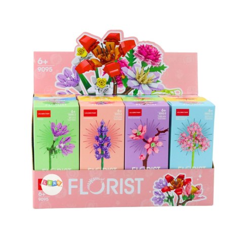 Klocki Konstrukcyjne Pojedynczy Kwiat Dekoracyjny 87-227 el. LEAN Toys