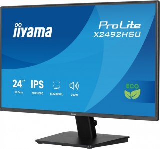 Monitor 24 cale X2492HSU-B1 IPS,FHD,HDMI,DP,120Hz,300cd,4ms,USB HUBx2cienkie ramki, 1500:1, ErP B IIYAMA