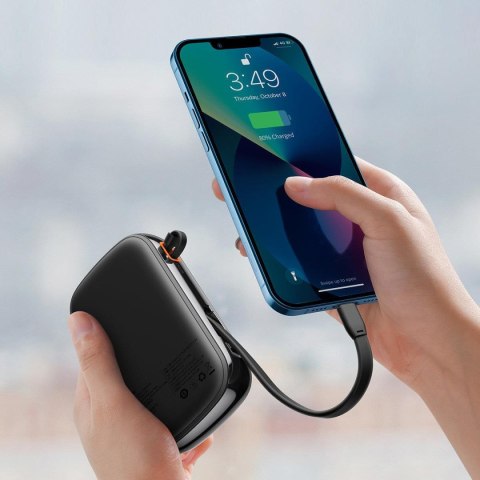 Powerbank z szybkim ładowaniem 20000mAh 20W QC-PD-SCP-FCP kabel Iphone Lightning czarny BASEUS