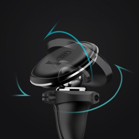 Uchwyt samochodowy magnetyczny na telefon na kratkę nawiewu - czarny BASEUS