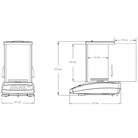 Waga laboratoryjna apteczna z legalizacją M precyzyjna LCD PR 220g / 1mg - OHAUS PR223M OHAUS