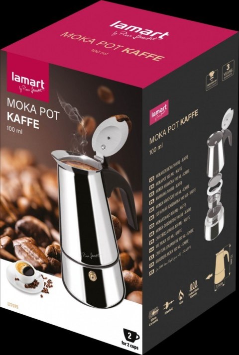 Kawiarka włoskie espresso LT7075 100ml, MOKA KAFFE Lamart