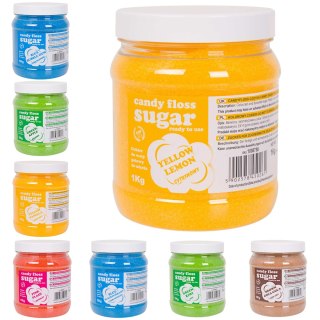 Kolorowy smakowy cukier do waty cukrowej ZESTAW 8 x 1 kg GSG24