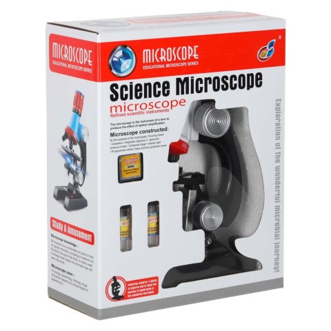 Mikroskop szkolny edukacyjny naukowy 1200x akcesoria Kik Sp. z o. o. Sp. k.