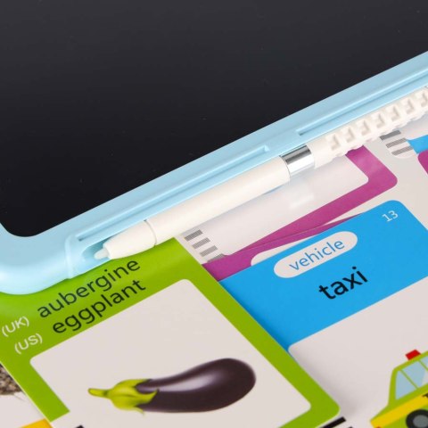 Nauka języka angielskiego czytnik kart do nauki słówek fiszki znikopis niebieski Kik Sp. z o. o. Sp. k.