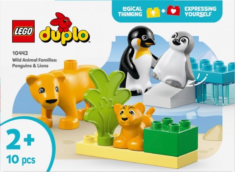 Klocki DUPLO 10442 Rodziny dzikich zwierząt: pingwiny i lwy LEGO
