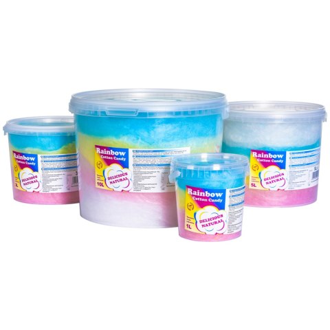 Kolorowa tęczowa wata cukrowa Rainbow Cotton Candy 5L Bartpol
