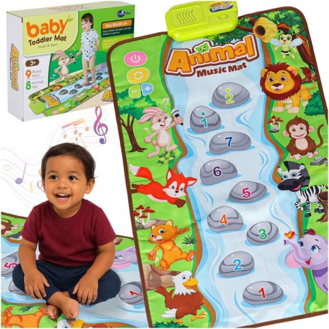 Mata edukacyjna dla dziecka interaktywna muzyczna grająca zwierzątka Kik Sp. z o. o. Sp. k.