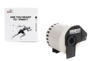 Etykiety TBEB-DK22205 Brother Czarny na Białym 62x30.48 TB Print