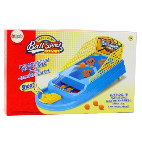 Gra Zręcznościowa Rodzinna Mini Koszykówka Wyrzutnia Piłek LEAN Toys