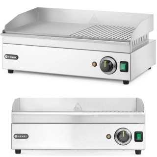 Grill elektryczny płyta grillowa gładka ryflowana 527 x 404 mm 2400 W Hendi