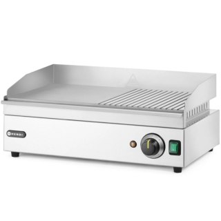Grill elektryczny płyta grillowa gładka ryflowana 527 x 404 mm 2400 W Hendi