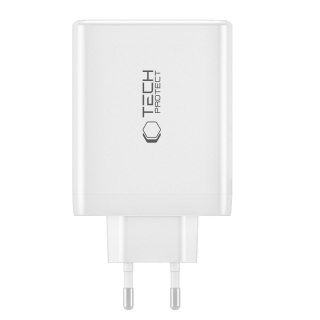 Ładowarka sieciowa GaN 3x USB-C PD USB-A QC 100W- czarna Tech-Protect