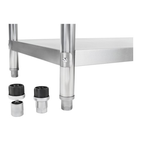 Stół blat do kuchni przyścienny z rantem stalowy nierdzewny 100x60cm Royal Catering