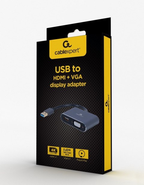 Adapter USB 3.0 to HDMI VGA D-SUB Gembird