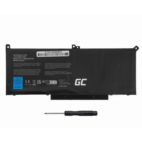 Bateria F3YGT 7,6V 6200mAh do Dell Latitude 7280 7290 7380 7490 Green Cell