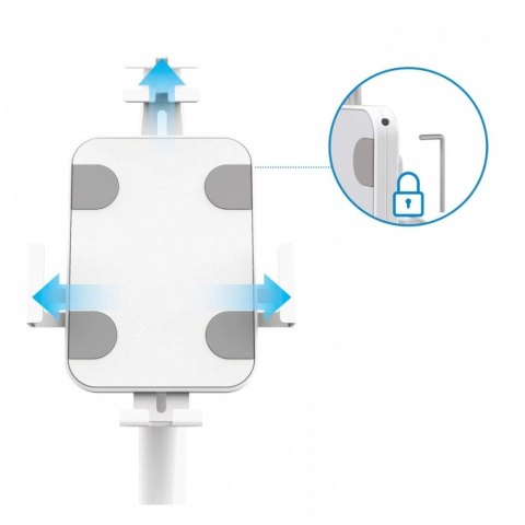 Stojak podłogowy do iPad i tablet 9,7-10,1 cali z ramką i blokadą Techly