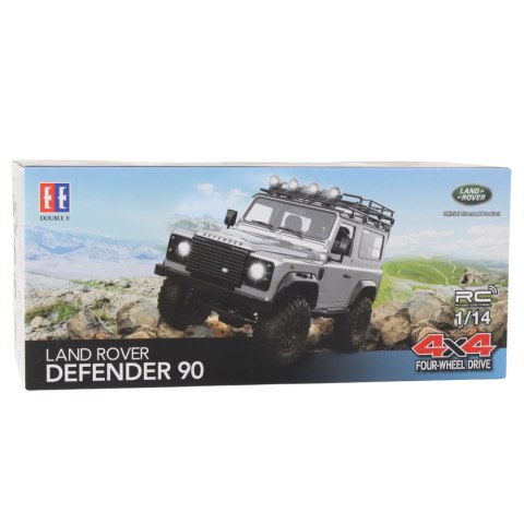 Auto Terenowe Zdalnie Sterowane RC Land Rover Defender 90 Szary 1:14 Double E
